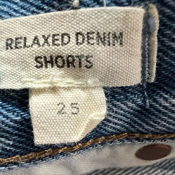 Madewell 100% Cotton Distressed Relaxed Denim Short in Homecrest Wash - 27 - Picture 5 of 12